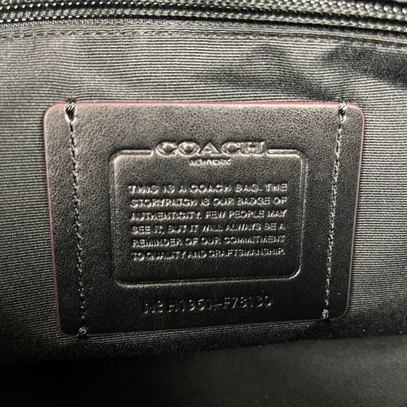 NWT Coach | Trekker Carryall - Black/Oxblood - Picture 6 of 7